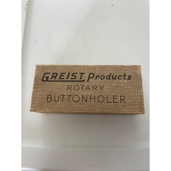 GREIST Vintage Rotary Buttonholer Sewing Machine Attachment in Original Box 1956 - Picture 1 of 9